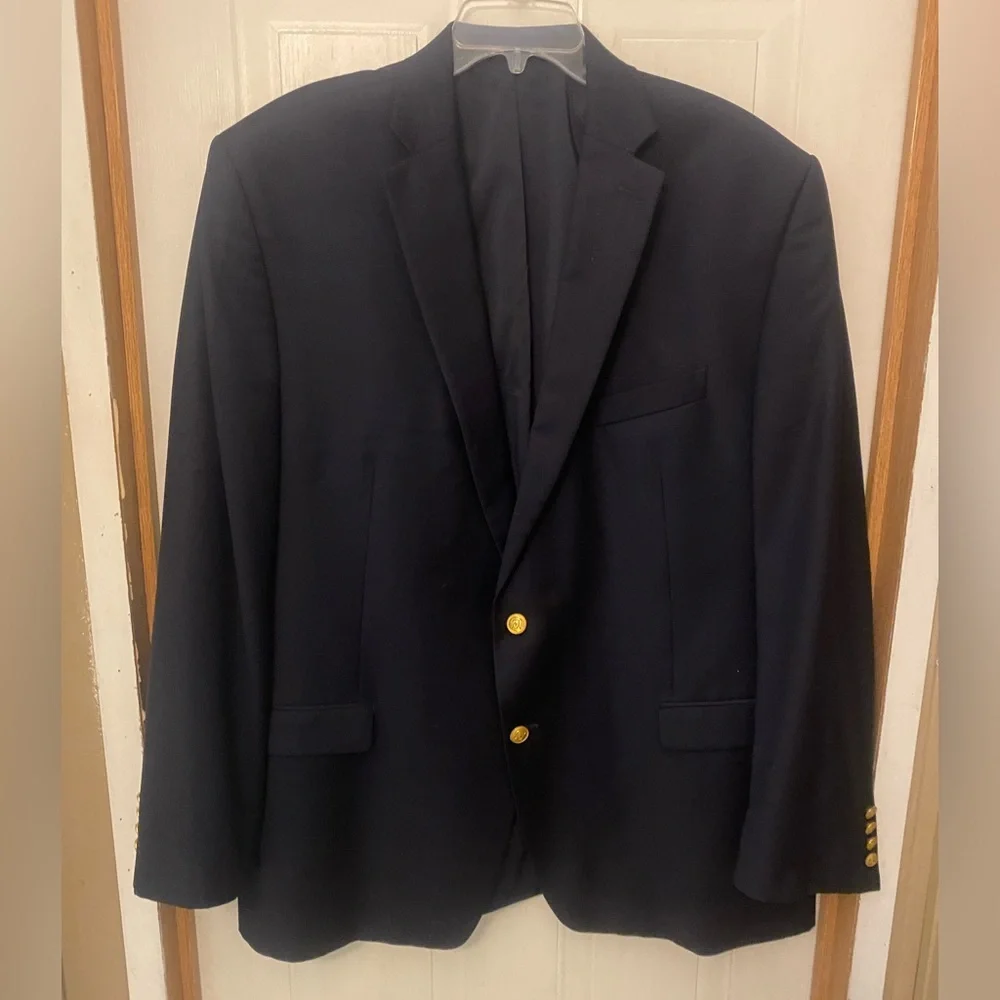 Lauren Ralph Lauren Navy Sport Coat with Gold Buttons